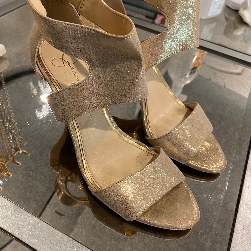 Gold heels
